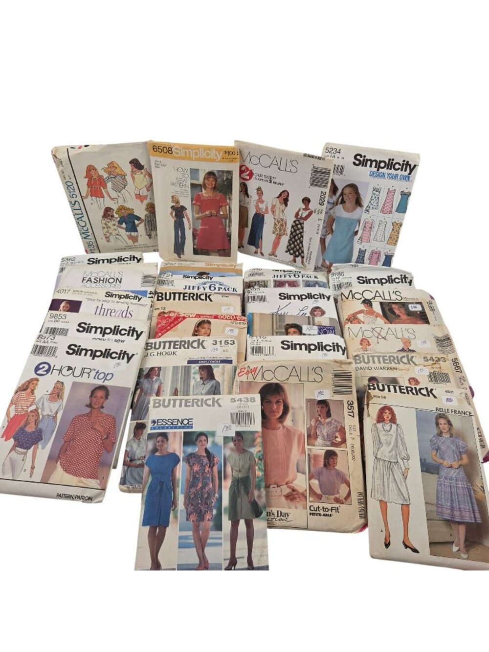Vintage Sewing Patterns Lot of 25 Butterick Simplicity McCalls Craft Uncut